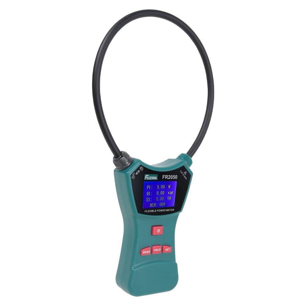 FR2050 Series Flexible Clamp Power Meter, 3-Phase Analyzer, Rogowski Coil 150/300mm, Voltage Current PF Energy, Multi-Function Tester