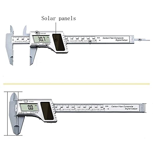 VIDI Solar Plastic Caliper Electronic Digital Display 0-150mm Mini Measurement Vernier Tool