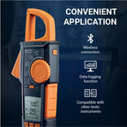 testo 770-3 Clamp Meter Set – Clamp Multimeter for Electrical Testing – HVAC Multimeter TRMS Measurement – Measures AC/DC Voltage up to 1000 V - with Retractable Pincer Arm and Bluetooth