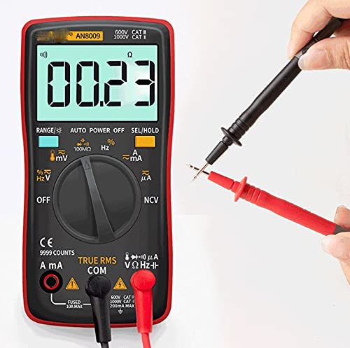 Digital Multimeter Transistor Testers Capacitor True-RMS Tester Automotive Electrical Capacitance Meter Temp Diode