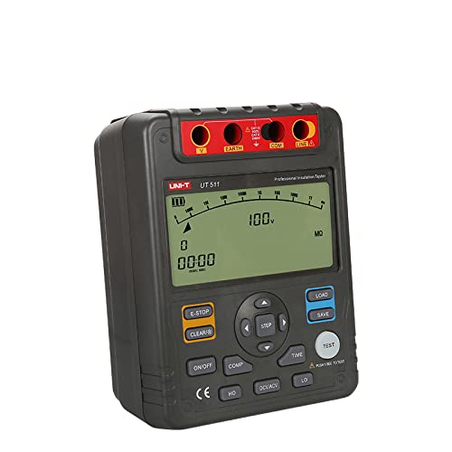 UNI-T UT511/512/513A Insulation Resistance Testers Meter Megohmmeter Voltmeter Auto Range Test Voltage up to 5kV(UT511)