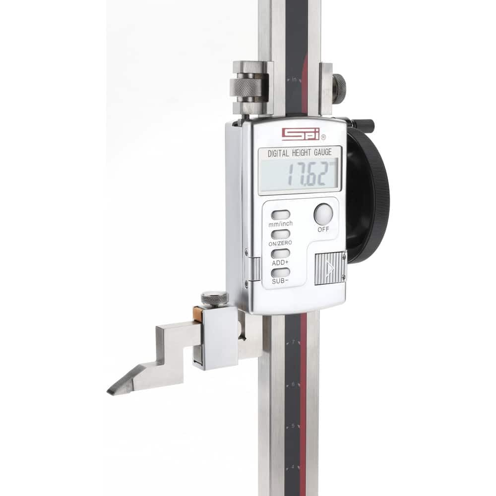 SPI 15-372-6 Single Beam Electronic Height Gage: 0-12" (300mm) Range