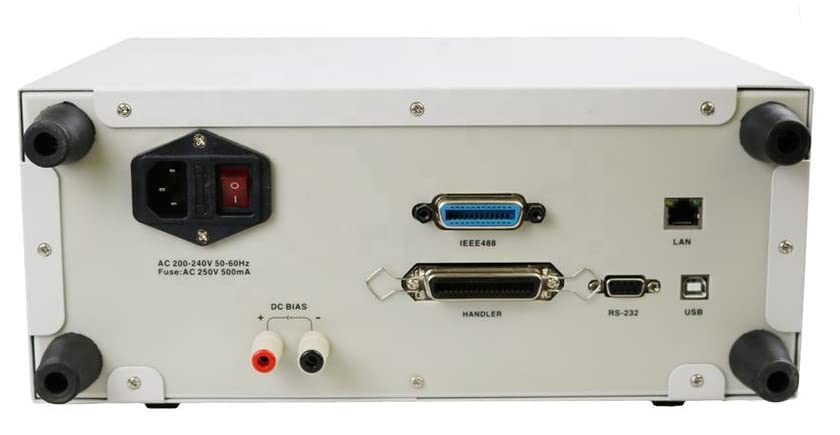 High Frequency 1MHz LCR Meter Measurement Benchtop LCR Digital Electric Bridges Inductance Capacitance Resistance Tester with Basic Accuracy 0.05% Frequency Resolution 1mHz 6 1/2 Digit Display