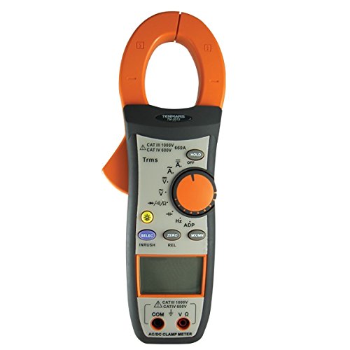 Autoranging TRMS AC/DC Clamp Meter, 6600 Counts, AC Voltage: 0.1mV to 750V, DC Voltage: 0.1mV to 1000V