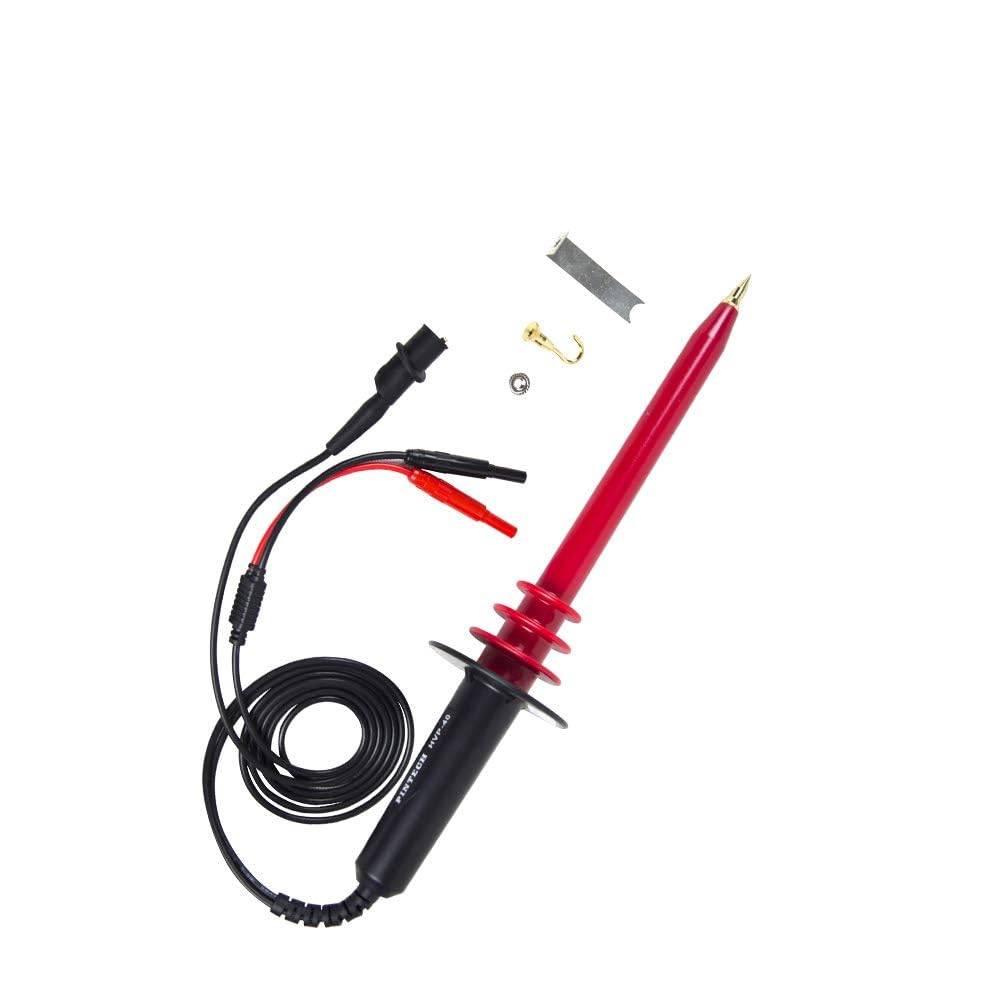 PINTECH HVP-40 High Voltage Probe for Multimeter with P186 Digital Multimeter 1000V, 10A, 60MΩ, Auto-Ranging Tester, Non-Contact Voltage Function, Measures AC/DC Voltage, Resistance
