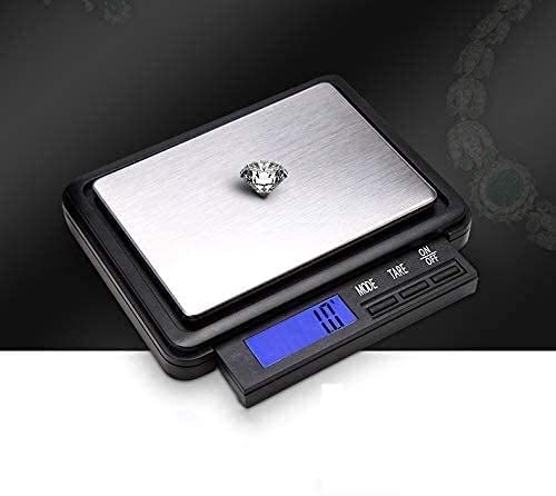 Digital Pocket Scale High Precision Portable Jewelry Electronic Balance(2000g/0.1g)