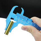0-100mm Plastic Scale Vernier Caliper Depth Diameter Measure Ruler Gauge Wood Profile Marking Tool