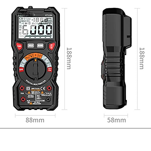 Digital Multimeter Auto Range 6000 Counts Professional High Precise Multimetro Testers