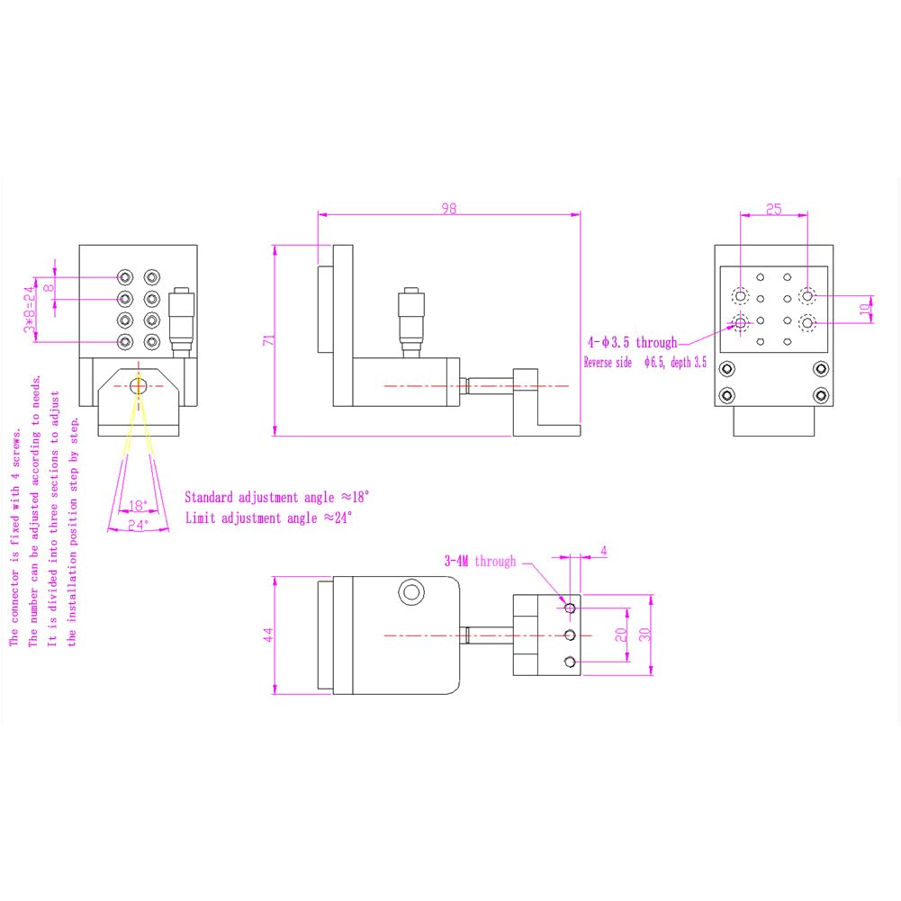 Precision RF Fixture for Probe Stations - Universal Compatibility & Adjustable Height (Left)