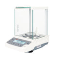 0.0001g Analytical Balance, 120g Digital Lab Scale with Glass Draft Shield & Weighing Pan & 100g Standard Weight, 18 Units High Precision Digital Balance for Jewelry Gold Store Lab