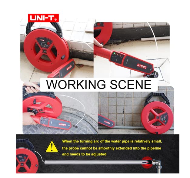 UNI-T UT661SeriesPipeline Blockage Detectors UT661C UT661D Wall Iron Pipeline Blocking Clogging Plumbers Instrument Diagnostic Tool