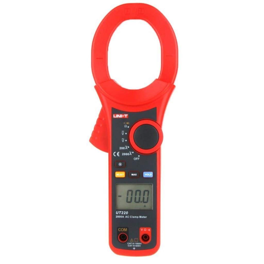 UNI-T UT221 2000A Clamp Meter 6000 Display Count True RMS (AC Voltage/AC Current) Over-Load Protection