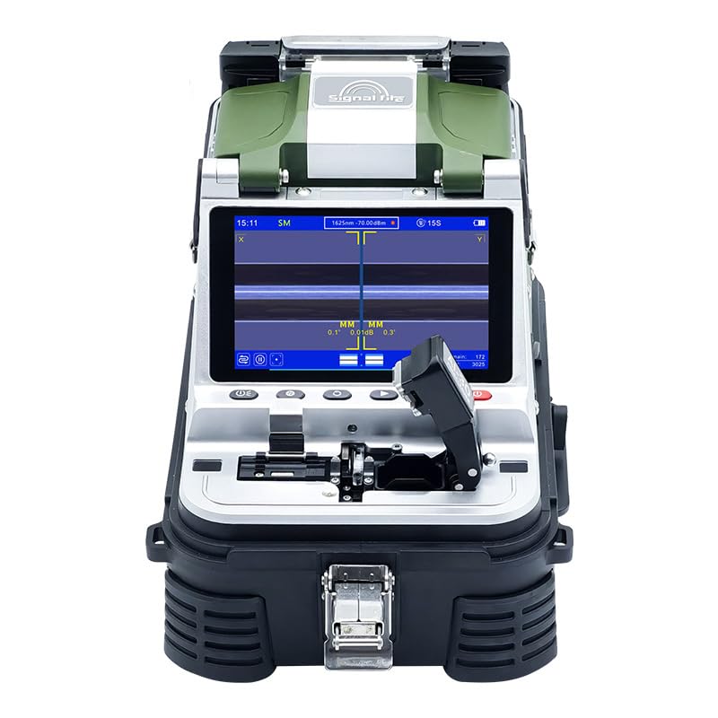 2025 New Model AI-30 Fusion Splicing Six Motor Core Alignment Fiber Fusion Splicer Automatic FTTH Fiber Optical Welding Splicing 5S Heating 15S for Trunk Line Construction,Splicing Projects