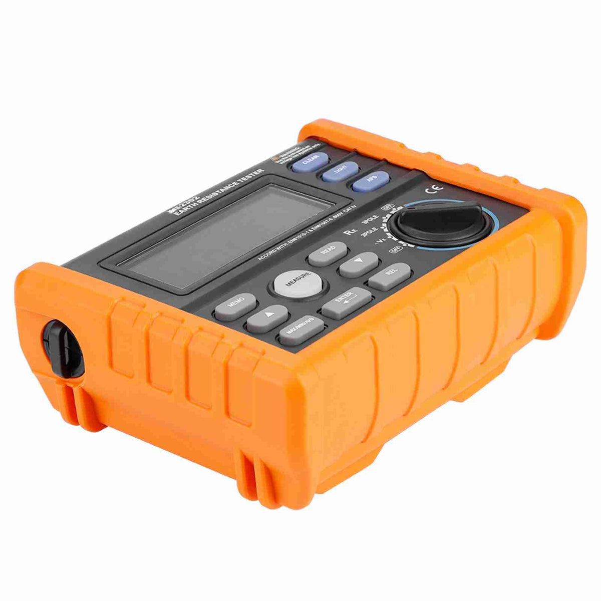 Pilipane PEAKMETER MS2302 Digital Earth Resistance Tester 0 4K Ohm 100 Groups Data Logging Large LCD Backlight for Electrical Engineers Industrial Use