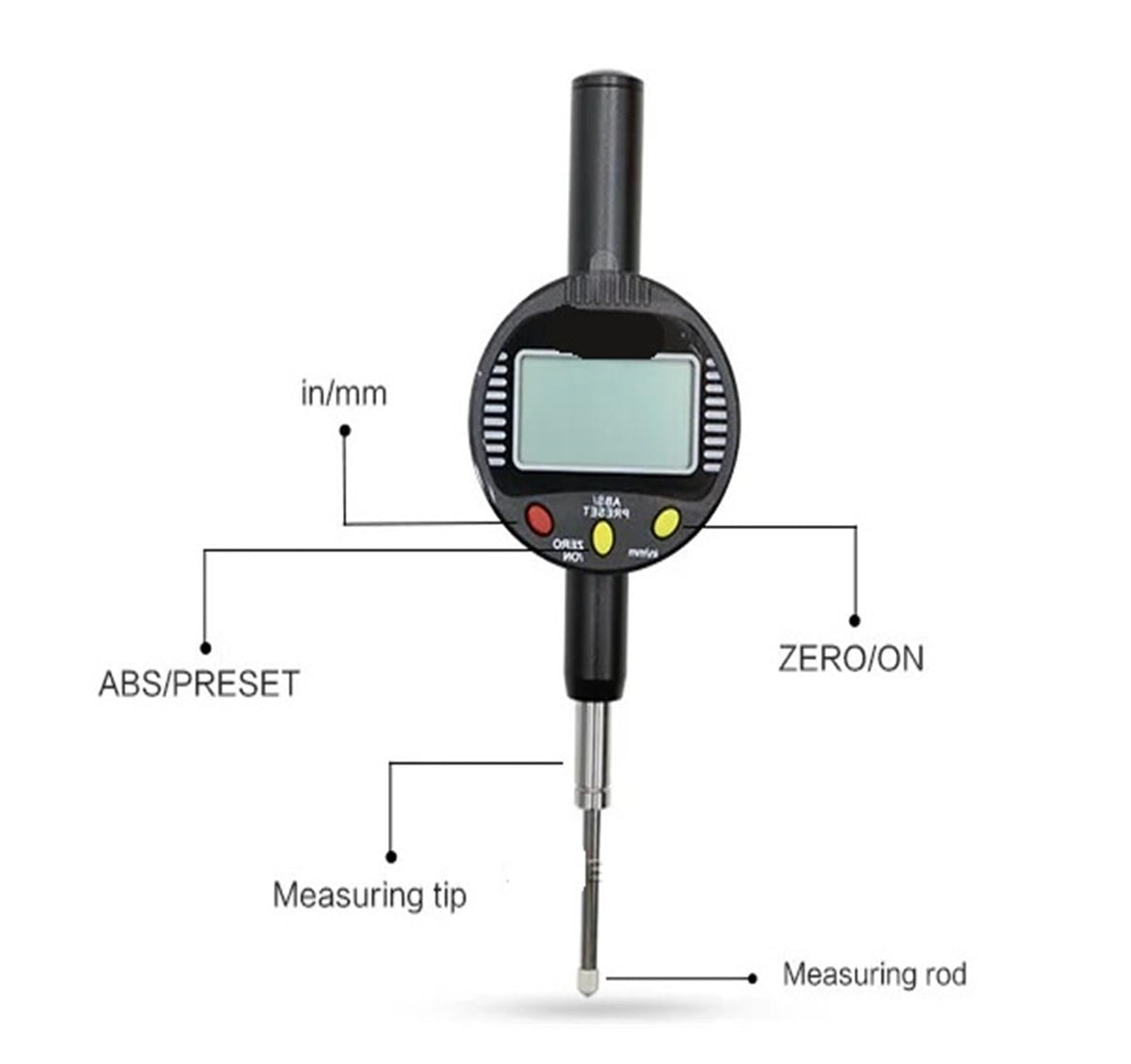 0.001mm 0-25.4mm Digital Micron Indicator Measurement Instrument Digital Indicator 0.001 mm Gauge Tools