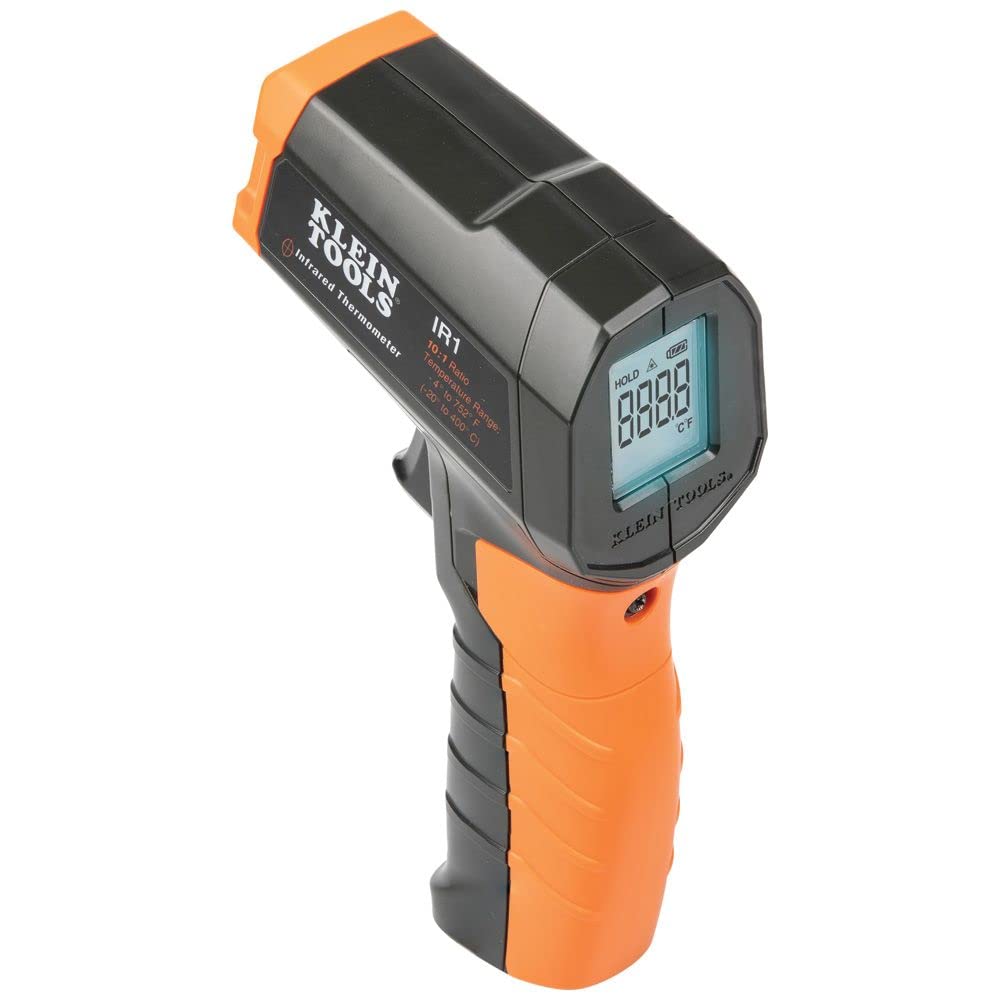 Klein Tools ET600 Megohmmeter Multimeter with 4000MΩ Insulation Tester and Klein Tools IR1 Infrared Thermometer with -4°F to 752°F Range