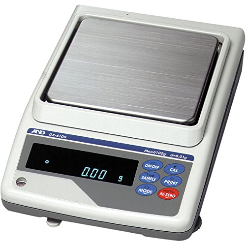 A&D Weighing GX-6100 Toploading Balance, 6100g x 0.01g Internal Calibration