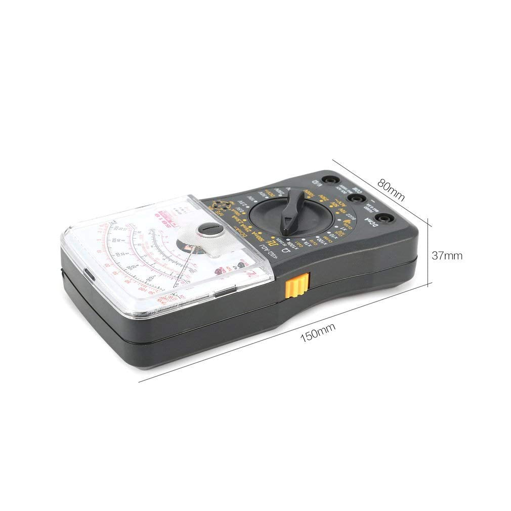 Mini Handheld Analog Multimeter AC/DC Voltmeter Ammeter Resistance Continuity Capacitance Fuse & Diodes Tester