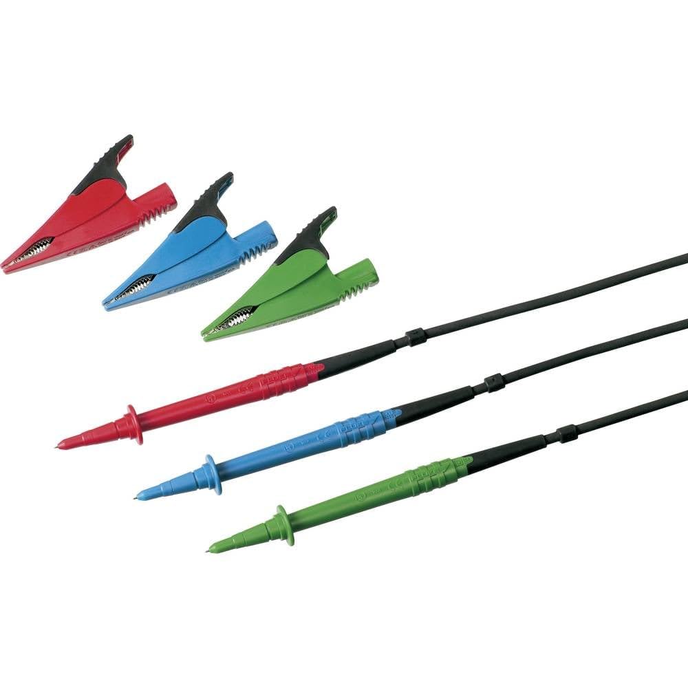 Fluke TL165X Standard Test Lead Set with Leads, Probes, Caps and Alligator Clips, 60" Cable Length, for 1650 Series Testers