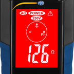 PCE Instruments, PCE-ECT 50-UK Electrical Tester for Earthing/Continuity, Measures 0–2000 Ω with Backlit Two-Colour LCD, Installation Cat III, IP40 Protection, 7 m Safety Lead