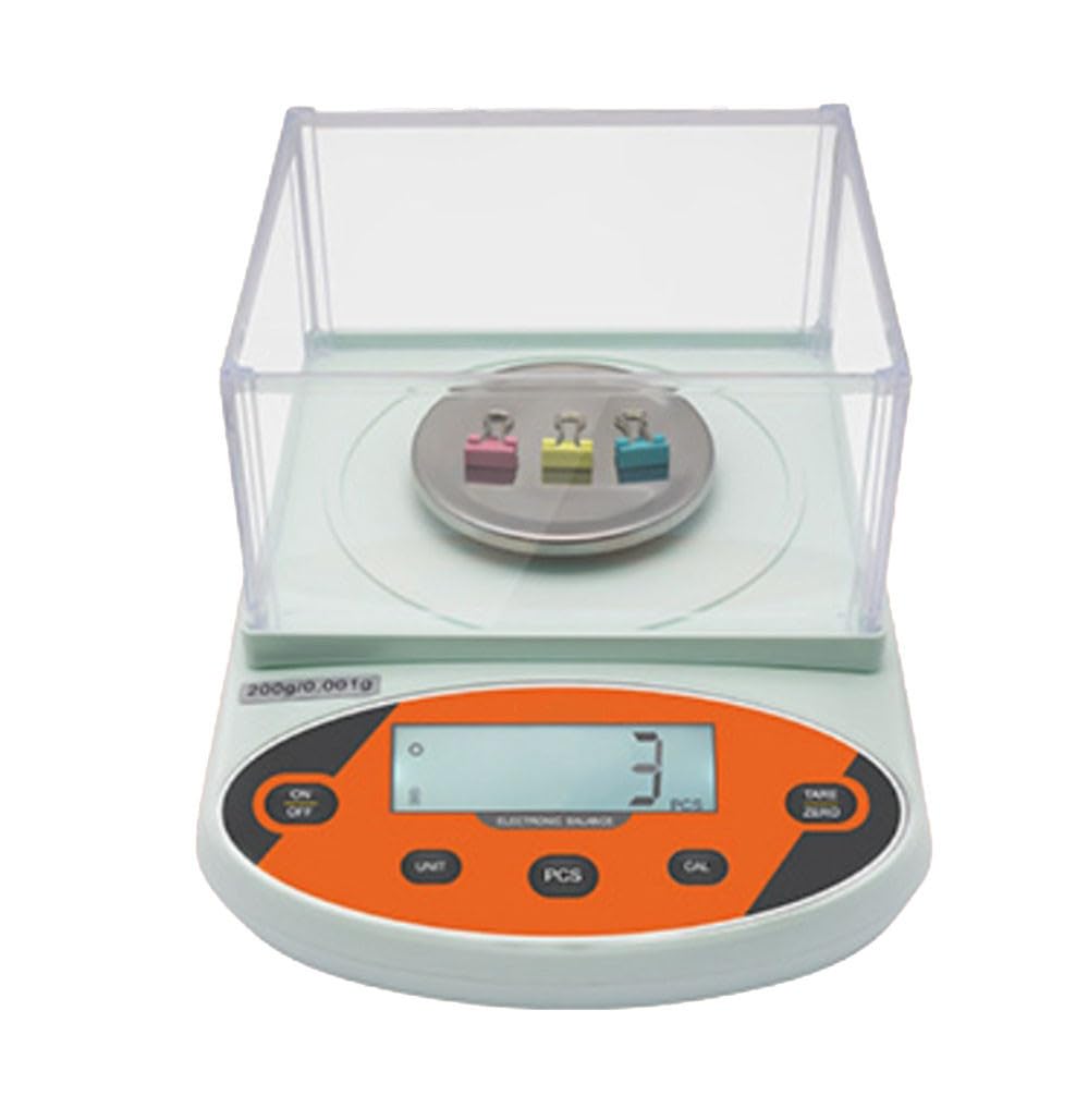 0.001g Electronic Digital Scale Laboratory Analysis Precision Balance 100g/200g/300g/500g Kitchen Scales(200g)