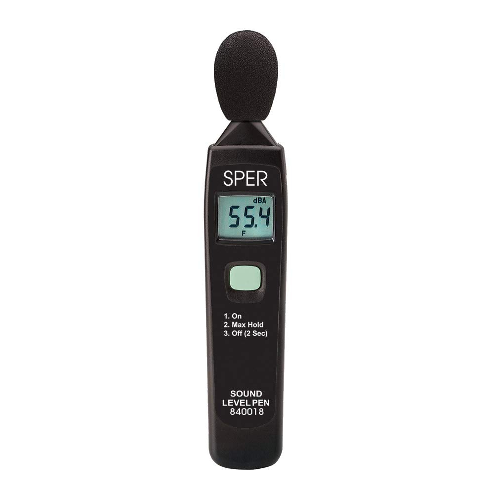 Sper Scientific 840018 Type 2 Sound Meter Pen with 1-Button Operation