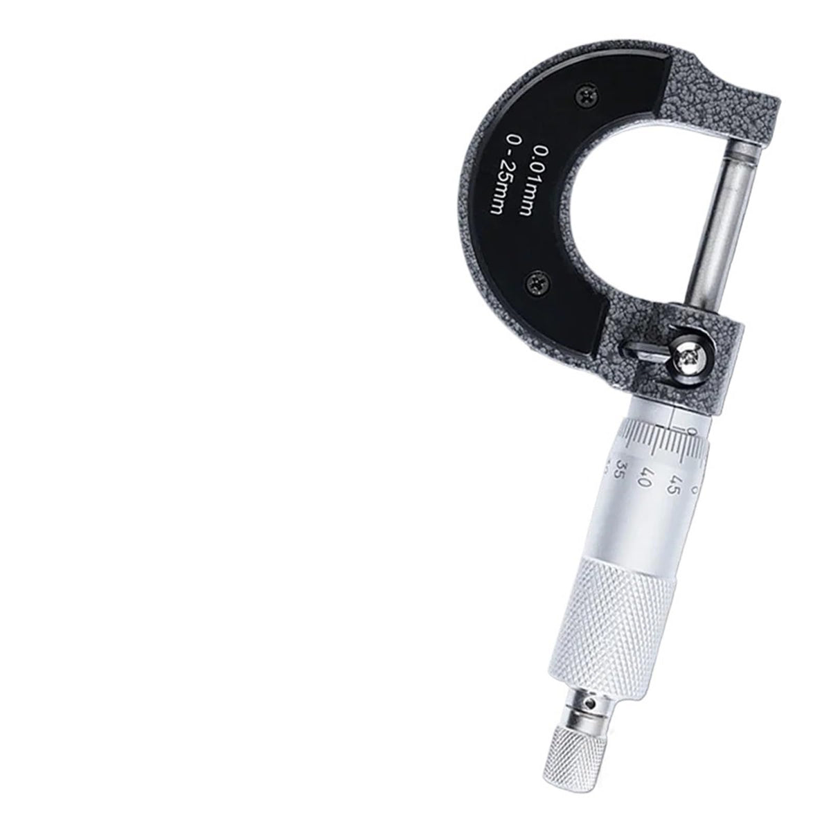 0-25mm Outside Micrometer Precision Measuring Tool, Accuracy 0.001mm, Metric Caliper for External Measurement