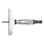 Starrett Micrometer Depth Gage with Half Base, 0-3" Range