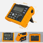 Ground Resistance Tester Digital Multimeter with 2/3-Wire Measurement AC/DC for Electrical Engineering, Lightning Protection, Power Grid, Construction Site Testing