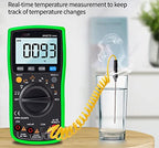 Digital Multimeter 19999 Counts Profissional Transistor Electrical Tester 600v Multi Volt Lead Set