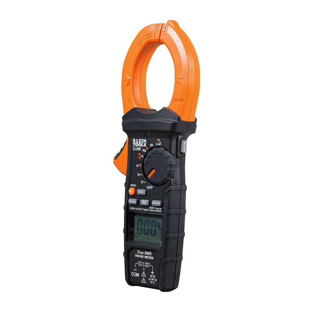 Klein Tools CL900 Digital Clamp Meter, 2000A AC/DC Auto Ranging