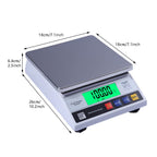 WANGLIN Digital Scale Jewelry Gold Lab Analytical Balance Weighing and Counting Precision Kitchen Scientific Gram with Calibration Weight,3kg/0.1g,3kg/0.1g