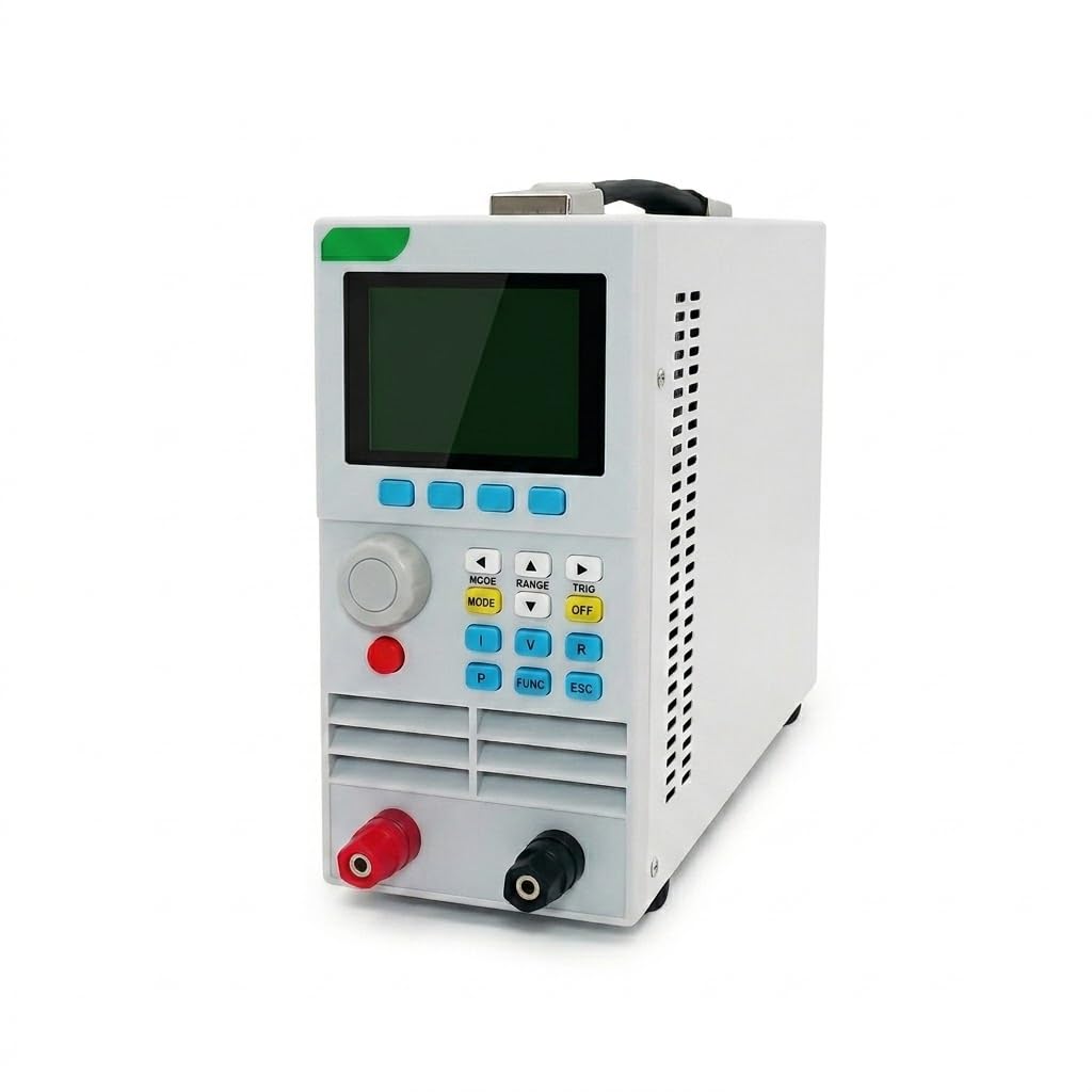 Programmable DC Electronic Load Tester 400W, 0-500V/0-15A for Battery Capacity Discharge Test with USB Interface & LED Testing, Over-Voltage/Current Protection, LCD Display,ET5411A+(Gray)