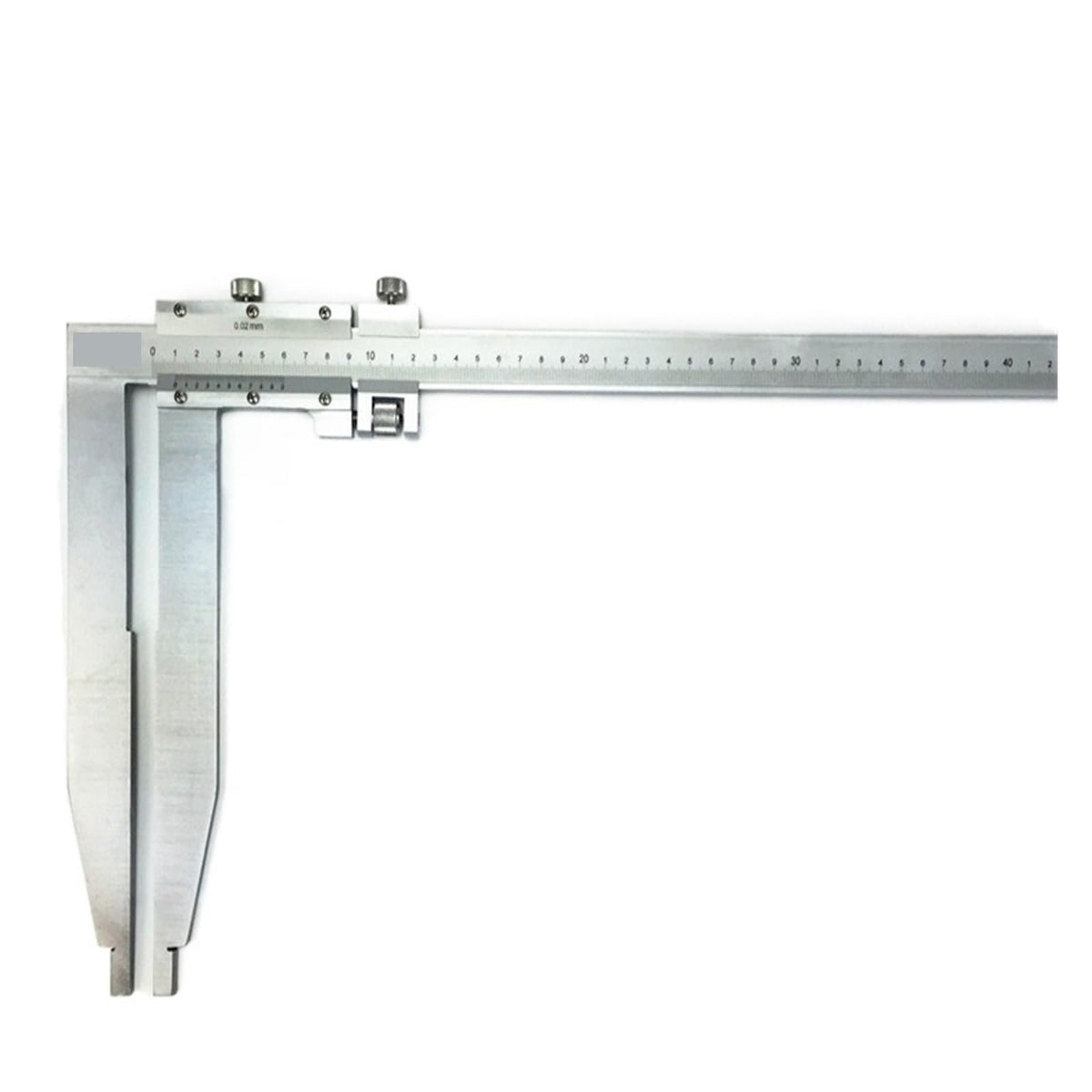 0-500mm x 250mm Heavy-Duty Vernier Caliper with Long Jaws and Pointed