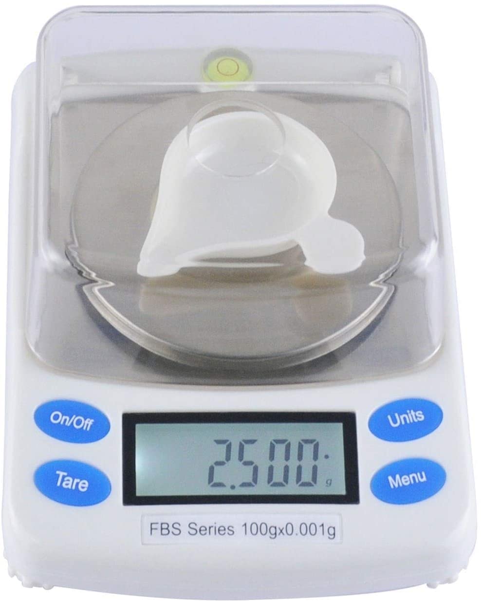 0.001g Precise Jewelry Diamond Scale Digital Electronic Scale Lab Analysis Balance 6 Units with LCD Jewelry Weight Carat Scale Tare Funtion,100g/0.001g