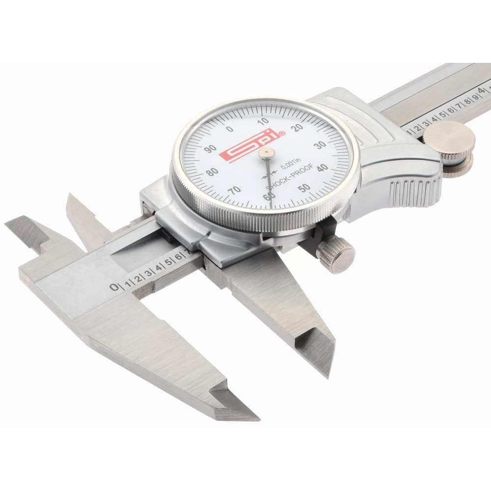 SPI 12-043-6 Smooth-Movement Shockproof Dial Caliper: 0" to 12" Range