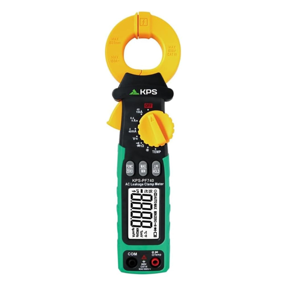 KPS PF740 True RMS Leakage Clamp Meter, 0.001mA Resolution, CAT III