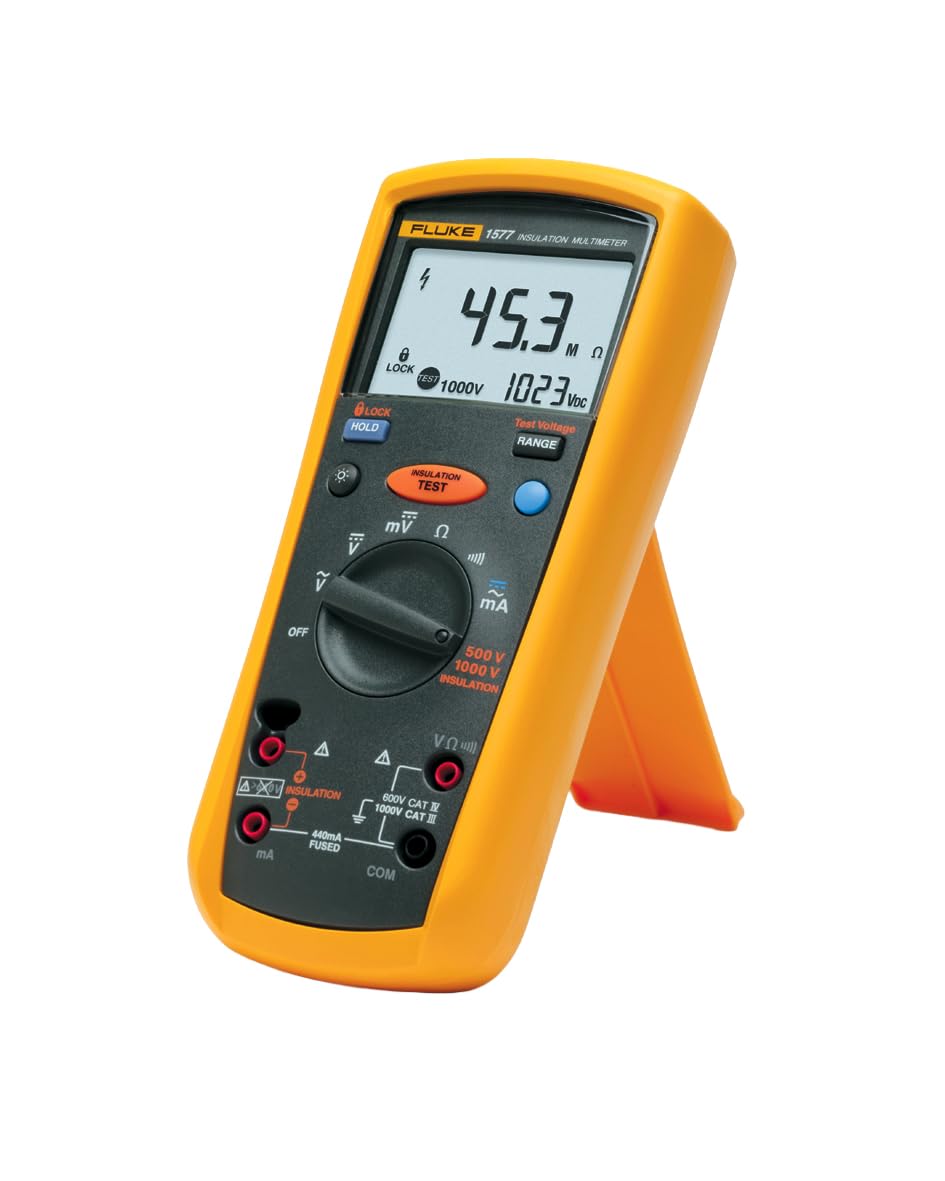 Fluke 1577 Insulation Multimeter, LCD Display, 600 Megaohm Resistance, 500/1000V Voltage