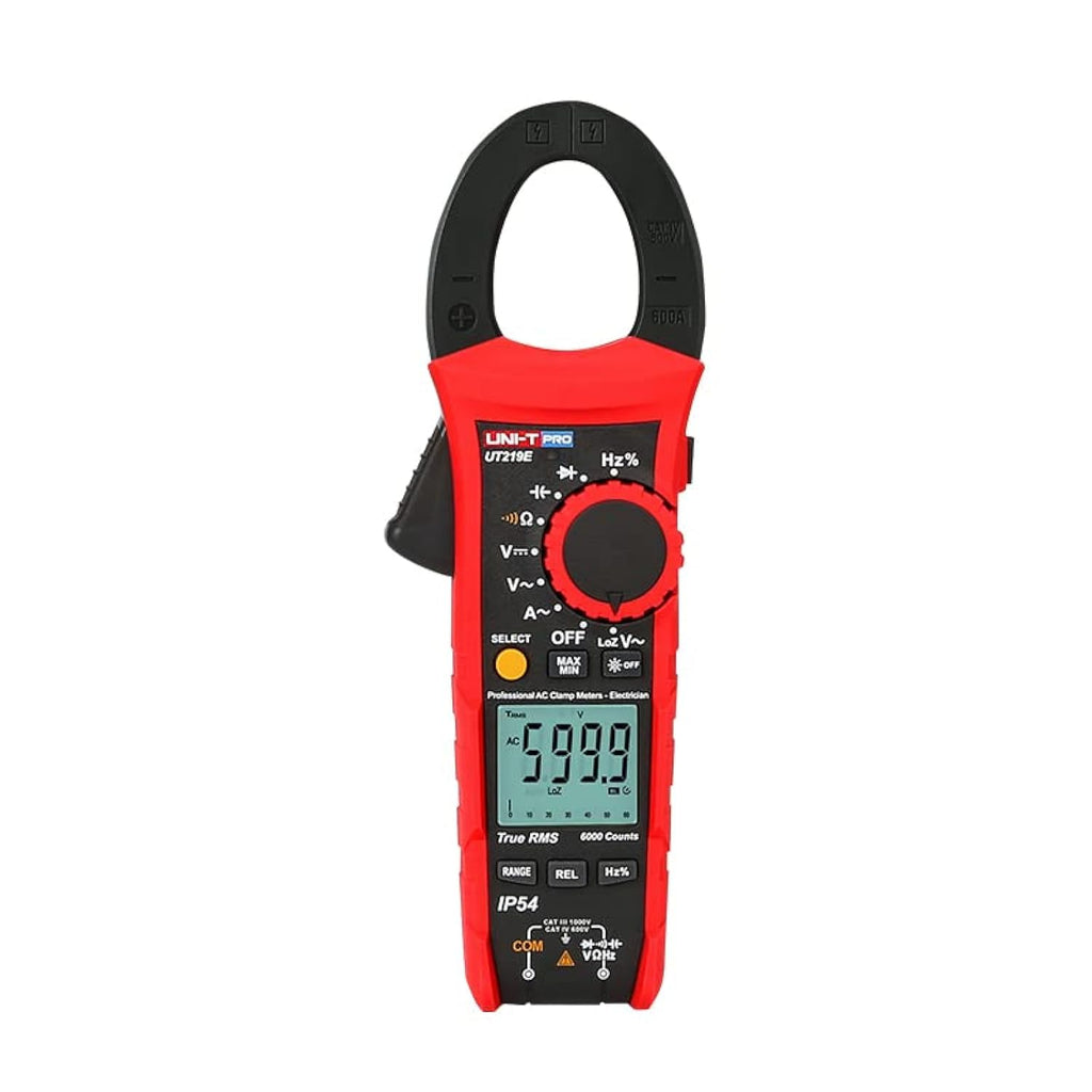 UNI-T Uni-Trend Multimeter clamp Meter UT219E UT219M UT219DS Pro clamp Meter Digital Professional Pliers Ammeter 6000 Counts Electrical Repair Meter Tester(UT219DS)