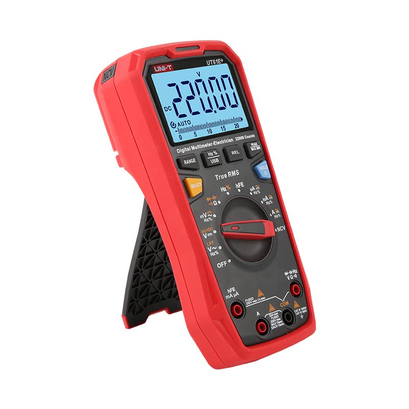 UNI-T UT61E+ UT61B+ UT61D+ Digital Multimeter 1000V True RMS C/DC Voltage Current Resistance Capacitance Tester(UT61E+)
