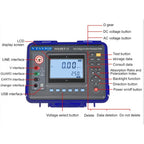 High Voltage Insulation Resistance Tester 5Kv Digital Insulation Resistance Tester Meter with Rated Voltage 100V-5000V Insulation Resistance Range 0.01MΩ-2000GΩ USB Interface