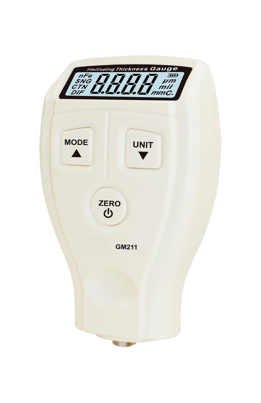 0~1500um LCD Film Coating Thickness Gauge Meter 2in1 Fe/NFe Non-Magnetic Surface Paint Coatings Thickness Measurement GM211
