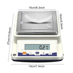 Counting Scale Lab Analytical Precision Balance 0.1 Gram Electronic Jewelry Kitchen Weighing AC/DC Adapter (5100g/0.1g) ()