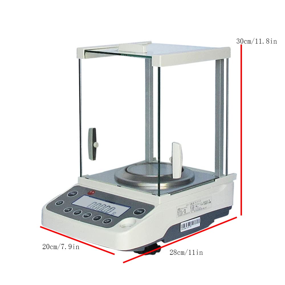 0.0001g Lab Analytical Balance,Lab Digital Electronic Analytical Balance Scale for Laboratories, Schools, Pharmacies, Jewelry Store.