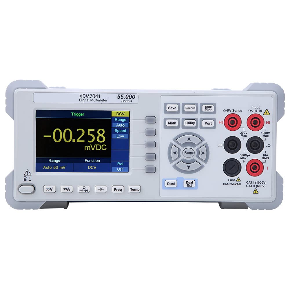 True RMS Bench Multimeter, 55000 Counts 3.7in Ac Dc