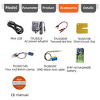 Tonghui TH2822D Handheld LCR Meter Accuracy 0.1% Inductance Resistance Capacitor Tester, 100Hz, 120Hz, 1kHz, 10kHz Testing Frequency, with DCR Function