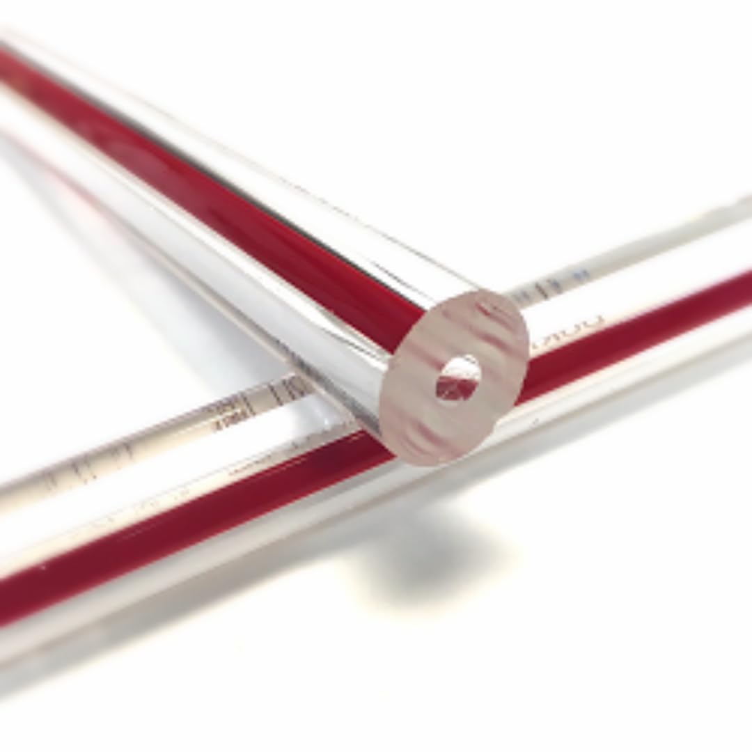 Redline Heavy Wall Gauge Glass 5/8" OD | Red Line Tubular Gauge Glass Wall Thickness 3/16" (48" Inches)