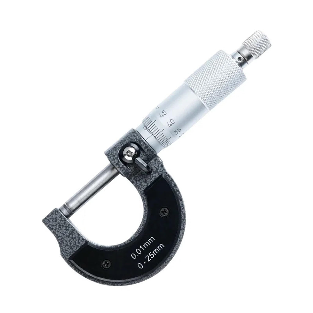 0-25mm Outside Micrometer Precision Measuring Tool, Accuracy 0.001mm, Metric Caliper for External Measurement