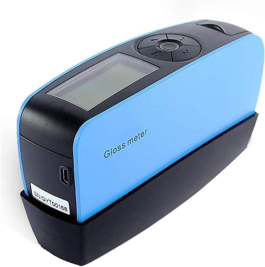 60°Accurate Gloss Meter 60 Degree Glossmeter 0 to 1000GU with 35000 Data Storage PC Software for Car Painting Ink Ceramic Marble