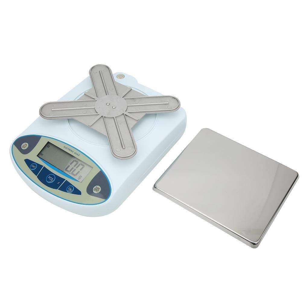 Digital Kitchen Electronic LCD Display Food Balance Scale, High Precision Lab Analytical Balance Scale 5kg/10kg/15kg/30kgx0.1g Electronic Balance Laboratory,15kg/0.1g,5kg/0.1g